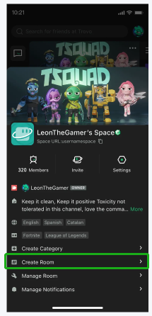 App Create Room Step 1